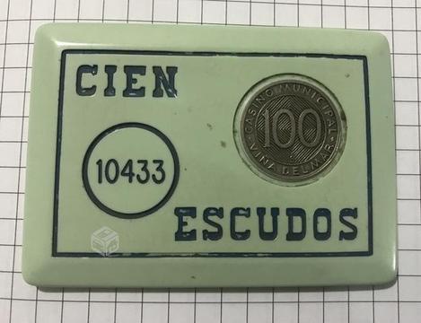 Ficha antigua casino de viña 100 escudos