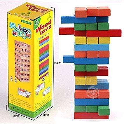Wood Toys Torre de Madera Colorido Incluye 48 pcs