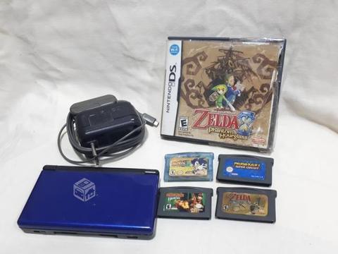 Nintendo DS lite + Zelda Phantom Hourglass + GBA
