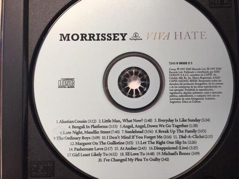 Discografía original casi completa de Morrissey