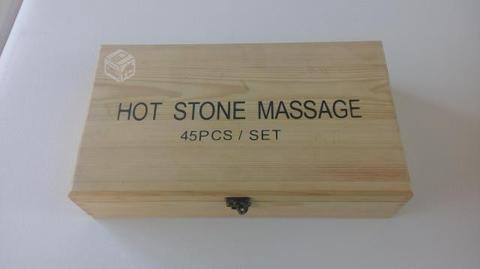 45 piedras calientes de balsato para terapias