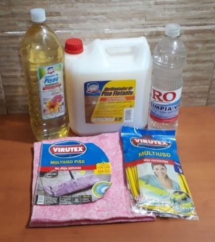 Pack de 5 productos limpieza de pisos