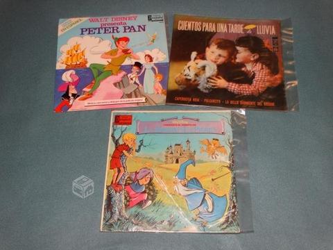 PACK 3 Vinilos LP Cuentos Infantiles Disney, etc
