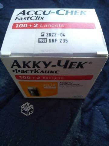 Lancetas Accu Chek Fastclix