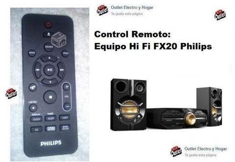 Control Remoto Equipo Hi-Fi Mod.: FX20 Philips