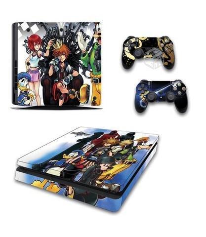 Skin PS4 Slim Kingdom Hearts Consola+skins 2 Contr