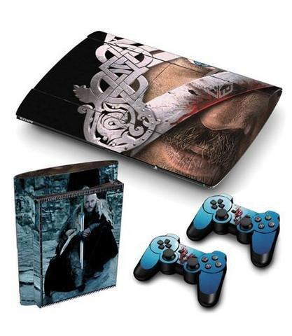 Skin Ps3 Súper Slim Vikingos Consola+Skins 2 Contr