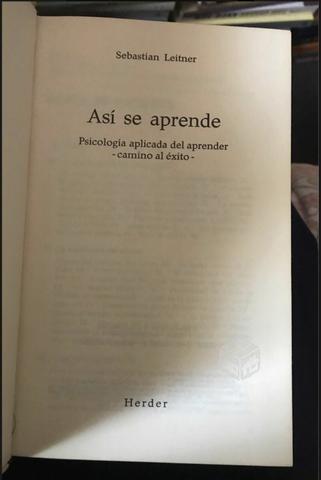 Así se aprende - Sebastián leitner