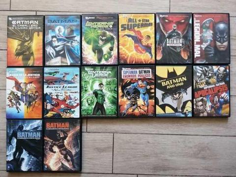 DVDs DC Superheroes Resident Evil y Street Fighter