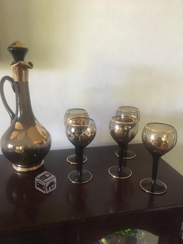 Set de fina Botella antigua con copitas