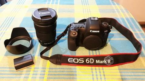 Cámara Canon EOS 6D Mark II + Lente EF 24-105 mm