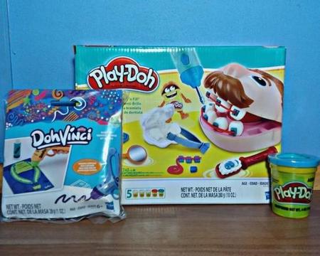 Pack Juguete Play-Doh dentista o estilista+ masa
