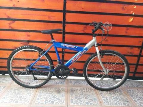 Bicicleta fratta azul con gris aro 24