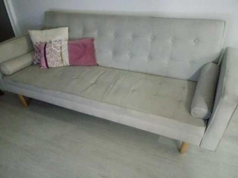 Sofa cama 3 plazas beige