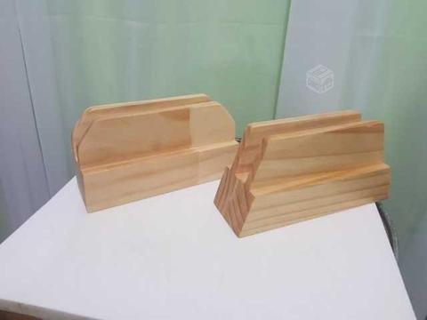 Servilleteros de madera