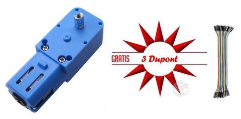 Motor Reductor DC Metal Azul 6v