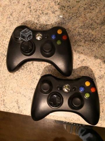 Controles Xbox 360 + adaptadores inalámbricos
