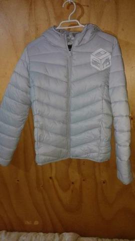 Parka gris mujer