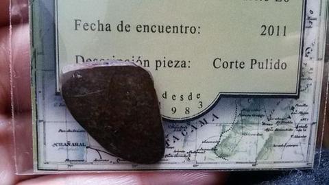 Meteorito.Certificado. Región Atacama