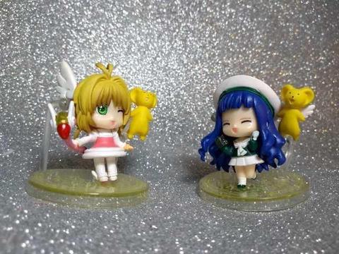 Figuras Sakura Cardcaptor y Tomoyo con pedestal