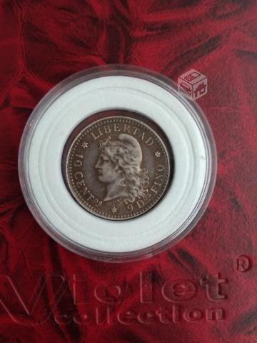 Moneda de Plata Argentina 10 cents 1883