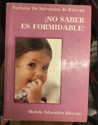 No saber es formidable - Nathalie De Salzmann
