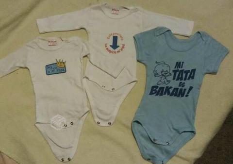 Pack 3 bodys bebé 3/6 meses. Diseño