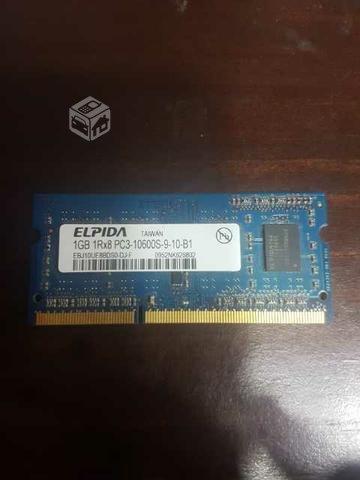 Memoria RAM DDR3 Notebook 1GB 1333 mhz Elpida
