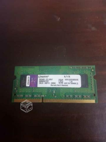 Memoria RAM DDR3 Notebook 2GB 1333 mhz Kingston