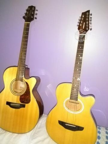 2 guitarras electroacústicas Takamine-freeman
