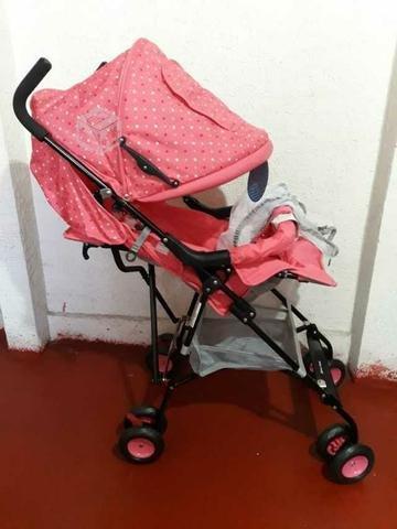 Coche paraguas Baby Happy rosado