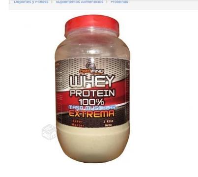 Whey100% proteina aislada de suero de leche 1kg