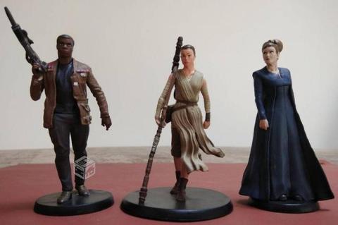 Star Wars Disney Collection 3 Figuras Rey Finn Lei