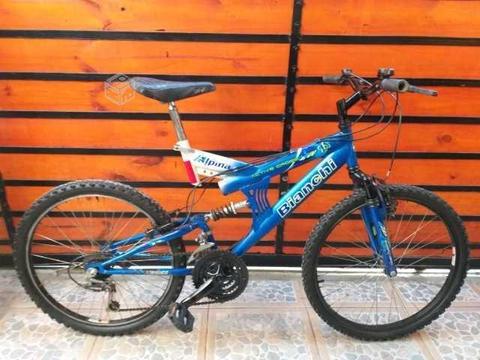 Bicicleta bianchi aro 24 doble suspencion