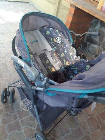 Coche travel system Cosco + alzador bebesit