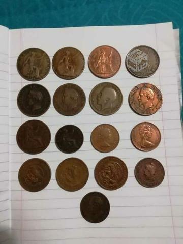 Monedas antiguas de cobre