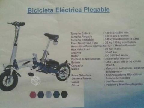 Bicicleta Electrica Plegable