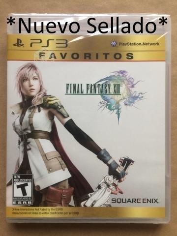 Final Fantasy XIII Ps3. Nuevo, Sellado, Boleta