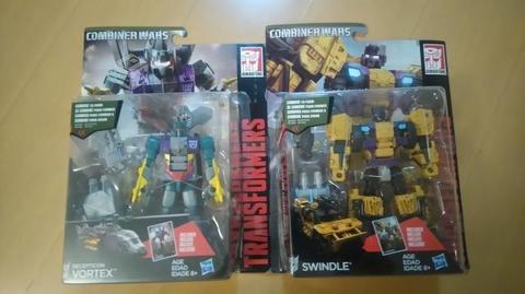 Transformers Combiner Wars Swindle y Vortex Deluxe