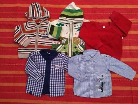 Pack Camisas + Chalecos Niño talla 12-18 meses