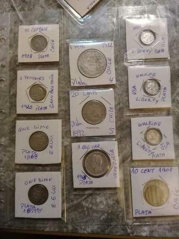 Monedas antiguas de plata