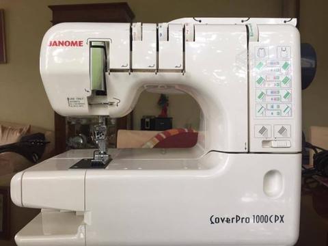 Maquina de coser colleretera janome cover pro 1000