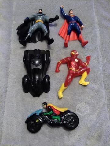 Figuras Batman, Flash, Superman Cajita Feliz
