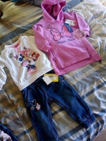 Conjunto niña de minnie mouse nuevo talla 1