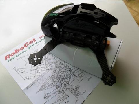 Dron de carrera fibra de carbon robocat 270 mm