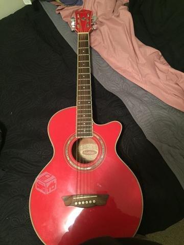 Guitarra color rojo