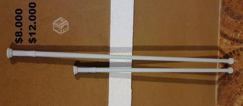 Barras Extensible de aluminio, cortina baño
