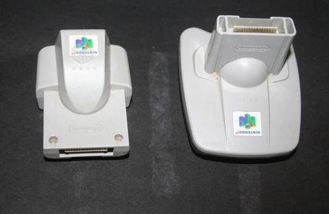Rumble pack y transfer pack Nintendo 64