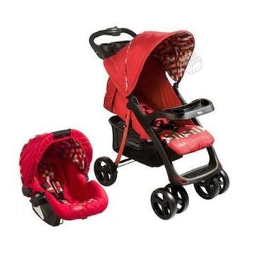 Coche Bebesit travel system Lisboa rojo