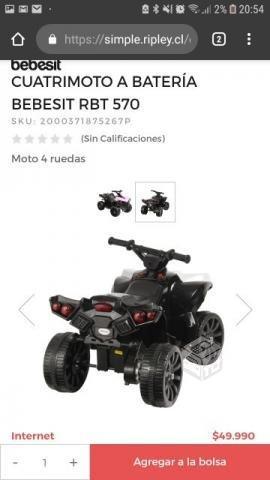 Moto a batería niña o niño